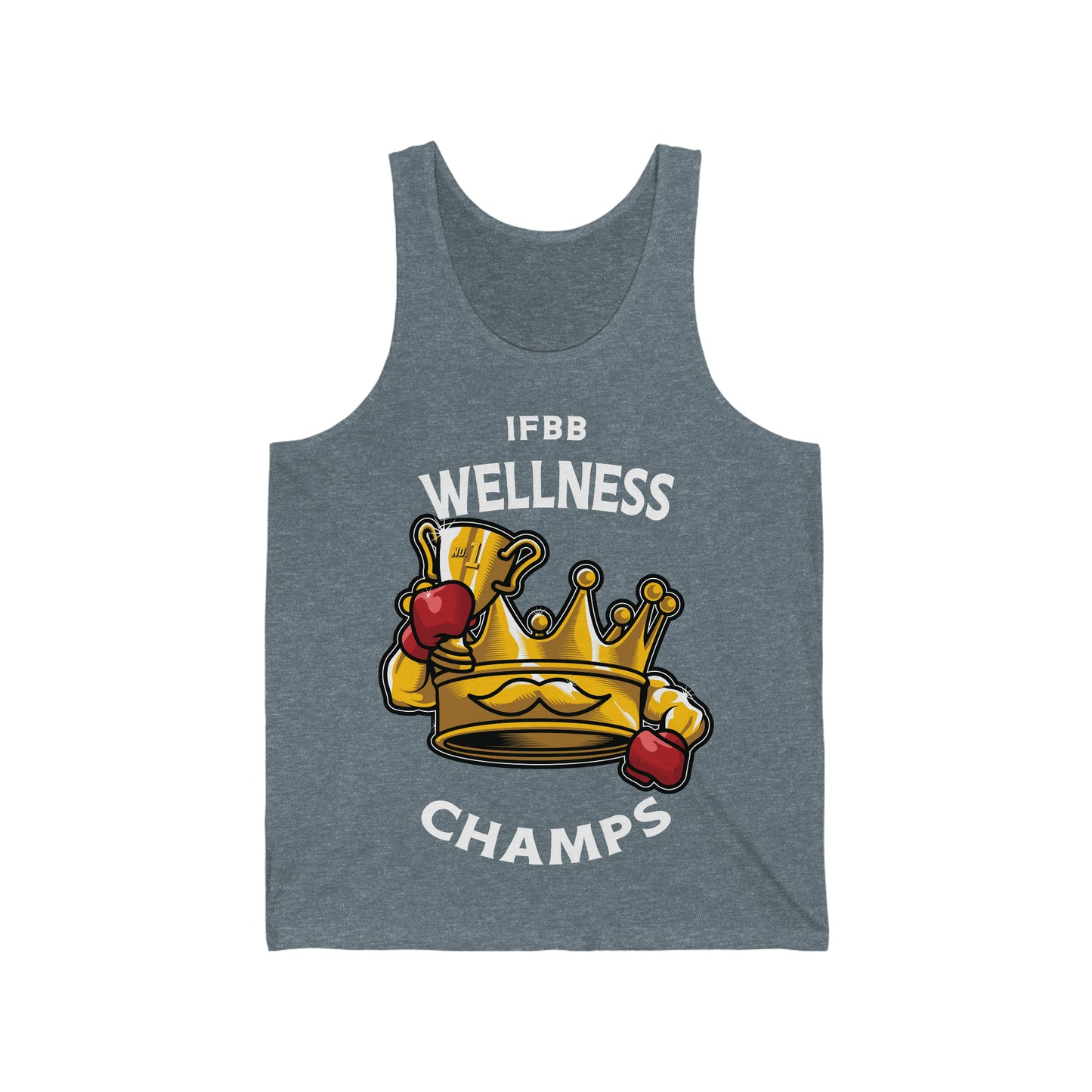 IFBB WELNESS CHAMPS (v2) - PREMIUM SOFT - Unisex Jersey Tank (Bella+Canvas 3480)
