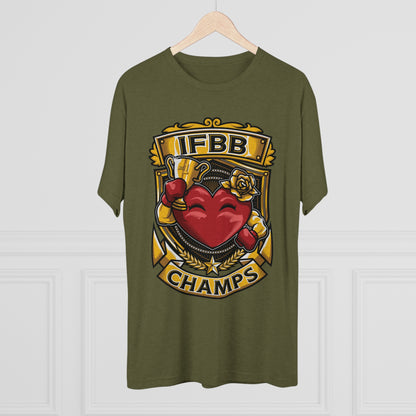 IFBB CHAMPS  - PREMIUM SOFT - Unisex Tri-Blend Crew Tee (Next Level 6010)