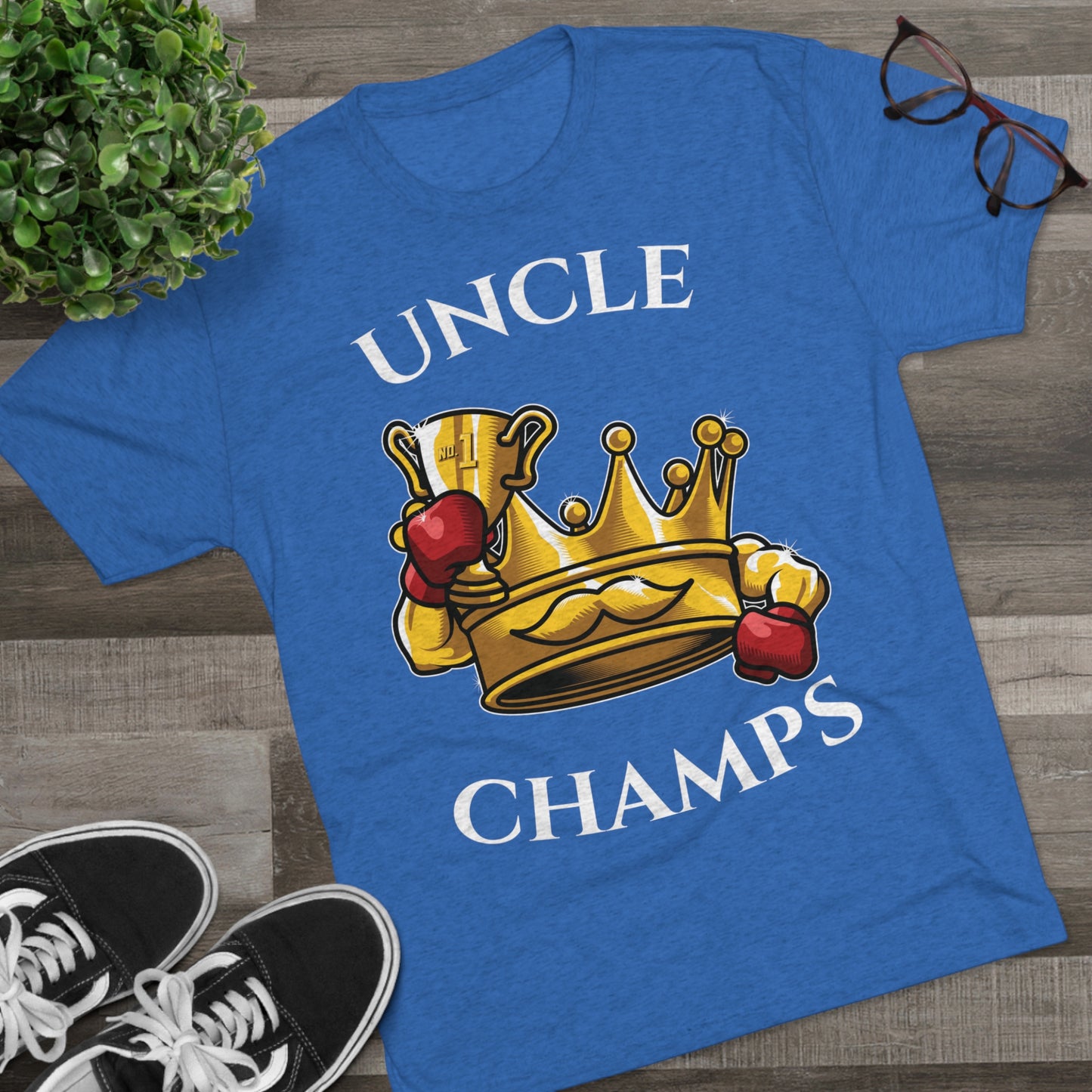UNCLE CHAMPS  - PREMIUM SOFT - Unisex Tri-Blend Crew Tee (Next Level 6010)