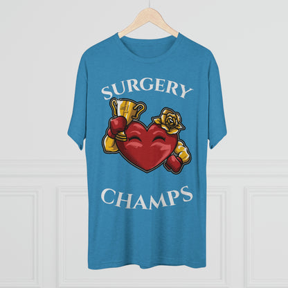 SURGERY CHAMPS (Alternate Logo)  - PREMIUM SOFT - Unisex Tri-Blend Crew Tee (Next Level 6010)