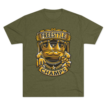 FREESTYLE CHAMPS  - PREMIUM SOFT - Unisex Tri-Blend Crew Tee (Next Level 6010)