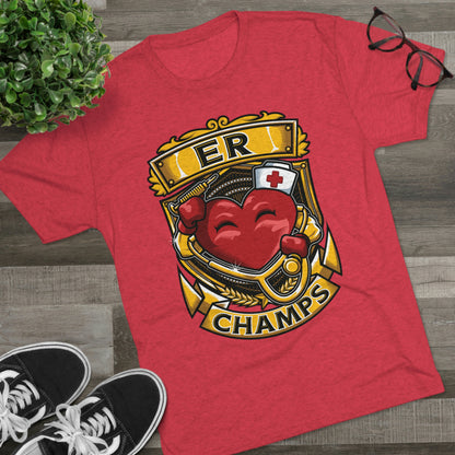 ER CHAMPS - PREMIUM SOFT - Unisex Tri-Blend Crew Tee (Next Level 6010)