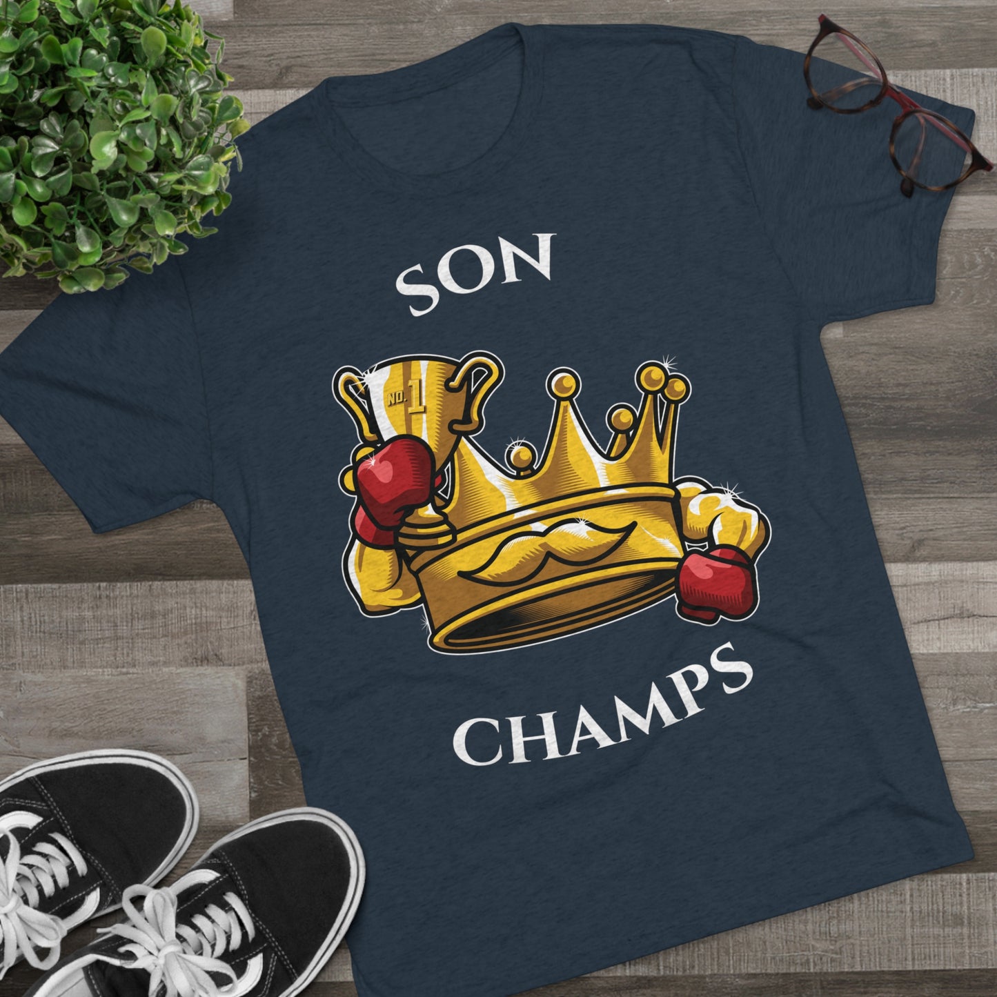SON CHAMPS  - PREMIUM SOFT - Unisex Tri-Blend Crew Tee (Next Level 6010)