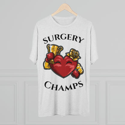 SURGERY CHAMPS (Alternate Logo)  - PREMIUM SOFT - Unisex Tri-Blend Crew Tee (Next Level 6010)