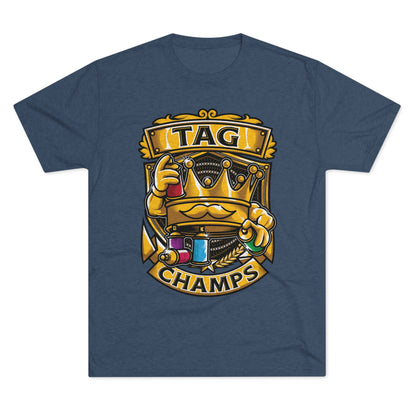 TAG CHAMPS  - PREMIUM SOFT - Unisex Tri-Blend Crew Tee (Next Level 6010)