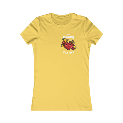 IFBB FIGURE CHAMPS (Small Front Logo) - Women's Favorite Tee (Bella+Canvas)