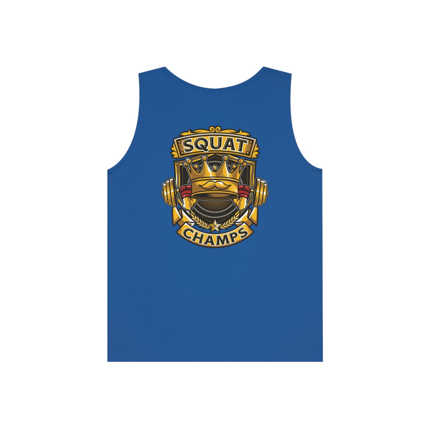 SQUAT CHAMPS (Back Design) - Unisex Heavy Cotton Tank Top