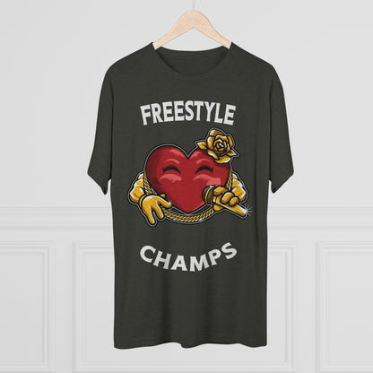 FREESTYLE CHAMPS  - PREMIUM SOFT - Unisex Tri-Blend Crew Tee (Next Level 6010)