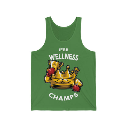 IFBB WELNESS CHAMPS (v2) - PREMIUM SOFT - Unisex Jersey Tank (Bella+Canvas 3480)