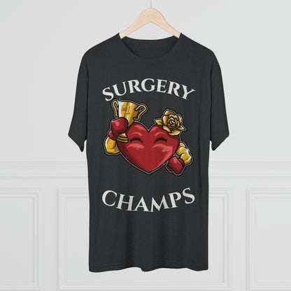 SURGERY CHAMPS (Alternate Logo)  - PREMIUM SOFT - Unisex Tri-Blend Crew Tee (Next Level 6010)