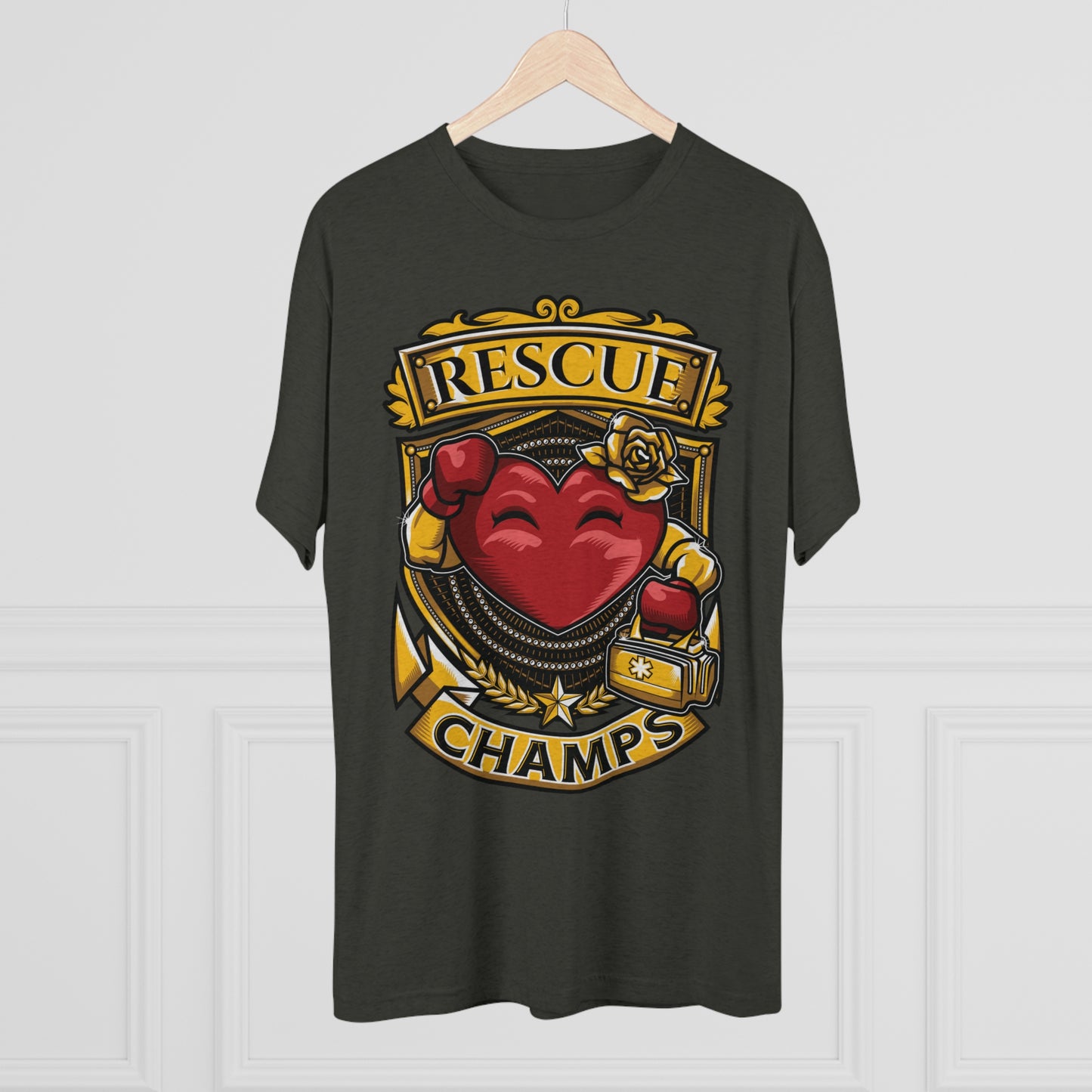 RESCUE CHAMPS  - PREMIUM SOFT - Unisex Tri-Blend Crew Tee (Next Level 6010)
