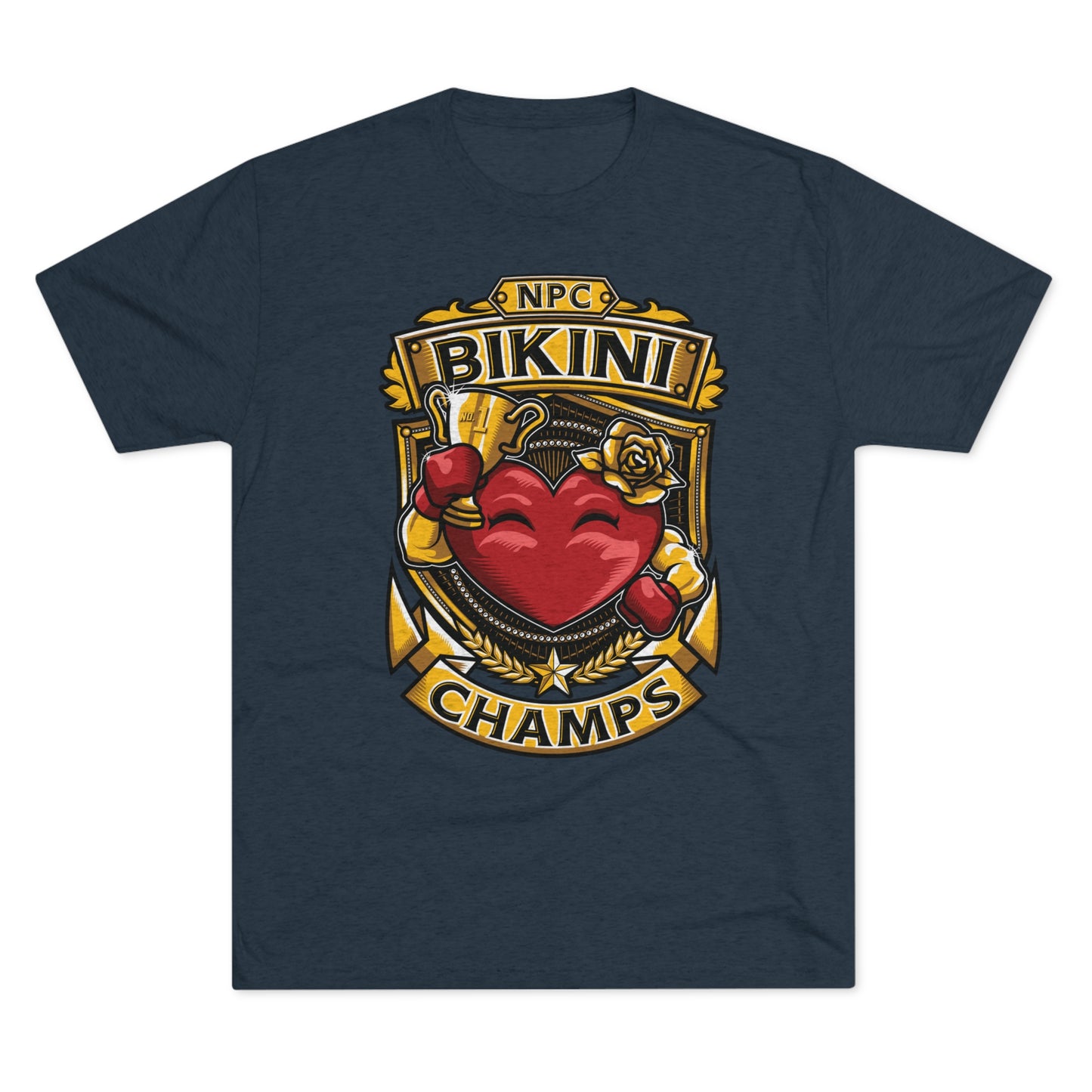 NPC BIKINI CHAMPS  - PREMIUM SOFT - Unisex Tri-Blend Crew Tee (Next Level 6010)
