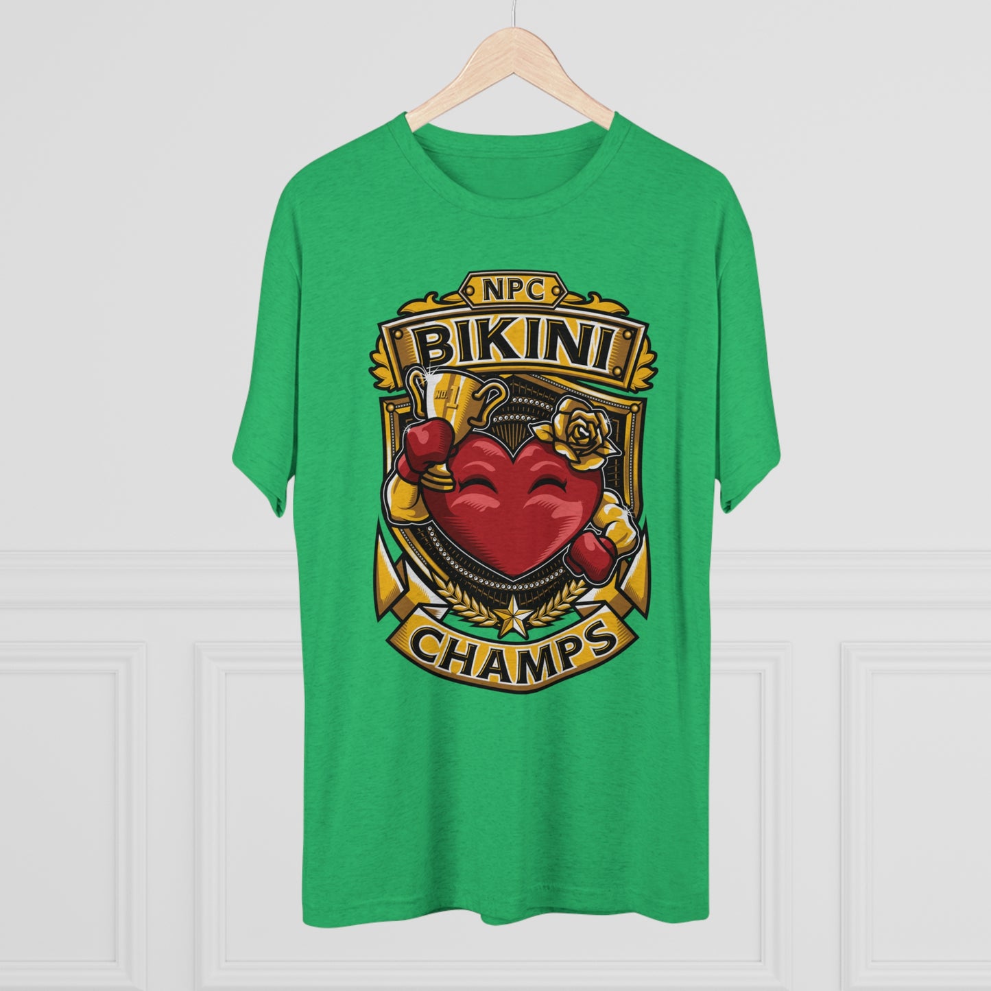 NPC BIKINI CHAMPS  - PREMIUM SOFT - Unisex Tri-Blend Crew Tee (Next Level 6010)