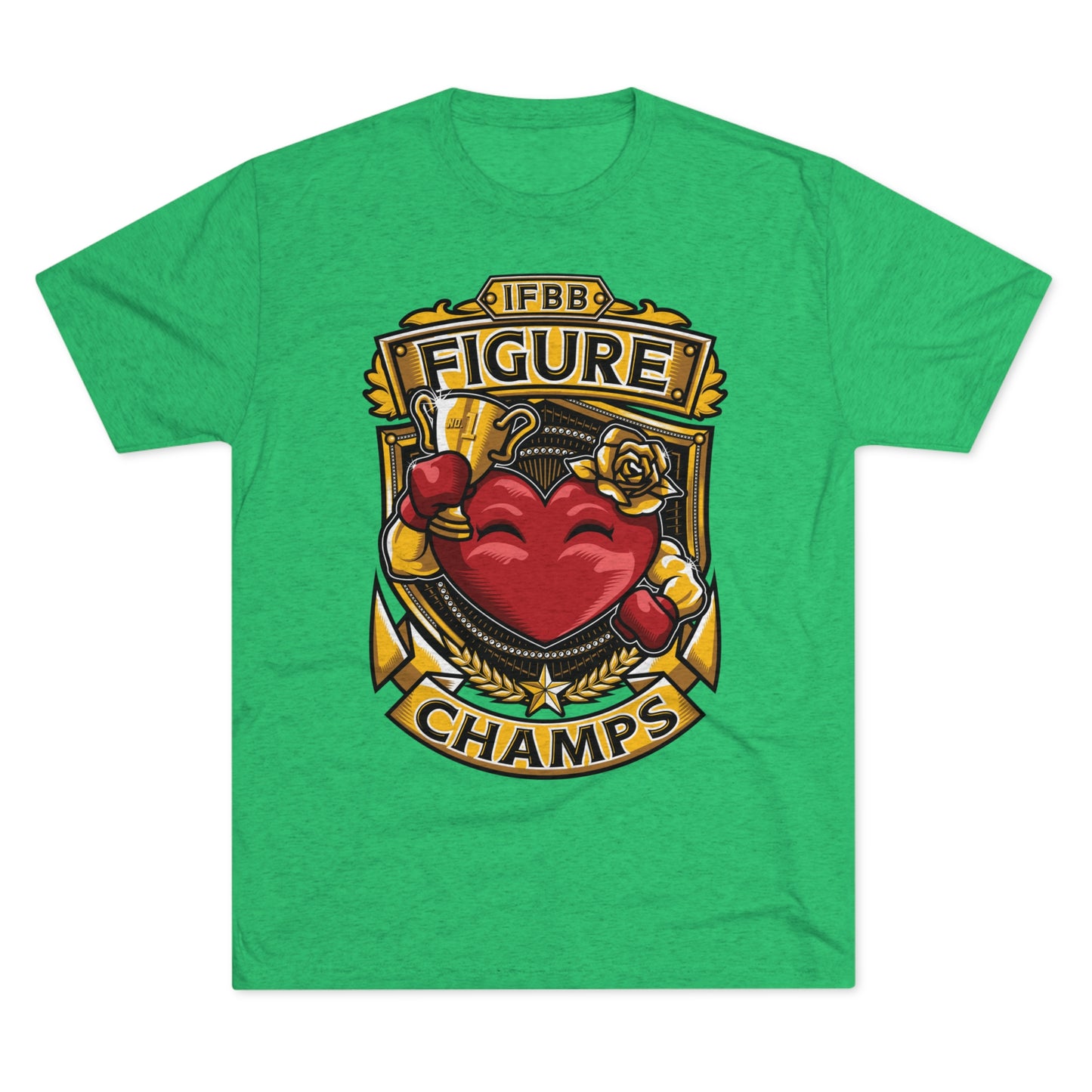 IFBB FIGURE CHAMPS  - PREMIUM SOFT - Unisex Tri-Blend Crew Tee (Next Level 6010)