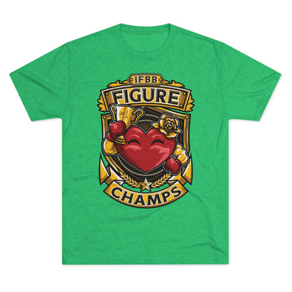 IFBB FIGURE CHAMPS  - PREMIUM SOFT - Unisex Tri-Blend Crew Tee (Next Level 6010)