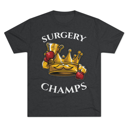 SURGERY CHAMPS (Alternate Logo) - PREMIUM SOFT - Unisex Tri-Blend Crew Tee (Next Level 6010)