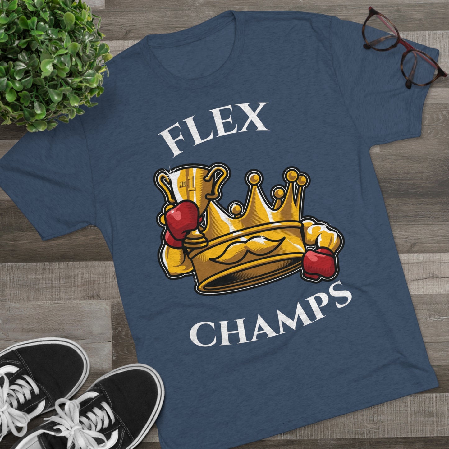 FLEX CHAMPS - PREMIUM SOFT - Unisex Tri-Blend Crew Tee (Next Level 6010)