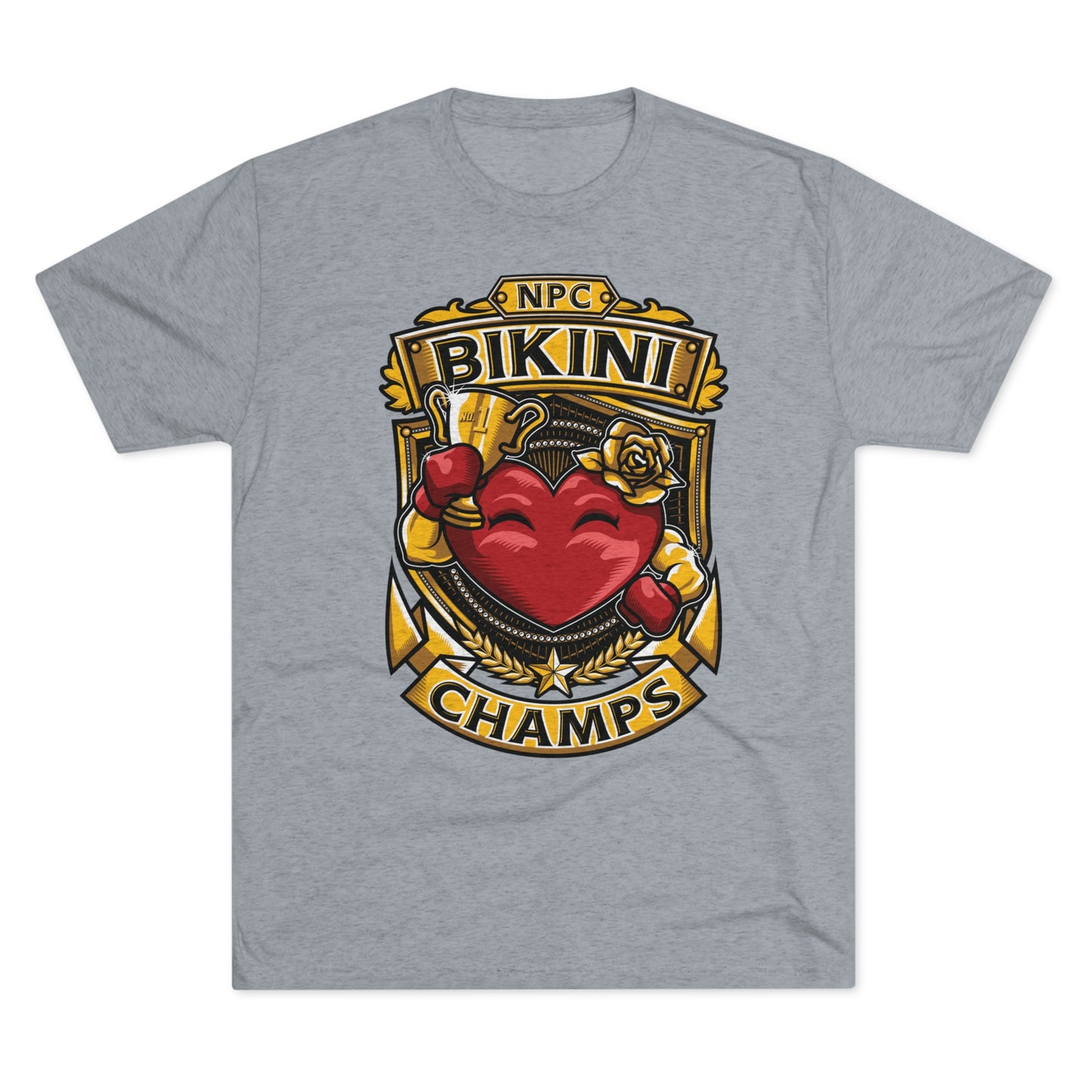 NPC BIKINI CHAMPS  - PREMIUM SOFT - Unisex Tri-Blend Crew Tee (Next Level 6010)
