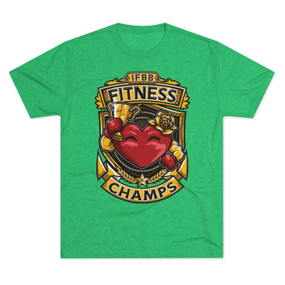 IFBB FITNESS CHAMPS  - PREMIUM SOFT - Unisex Tri-Blend Crew Tee (Next Level 6010)