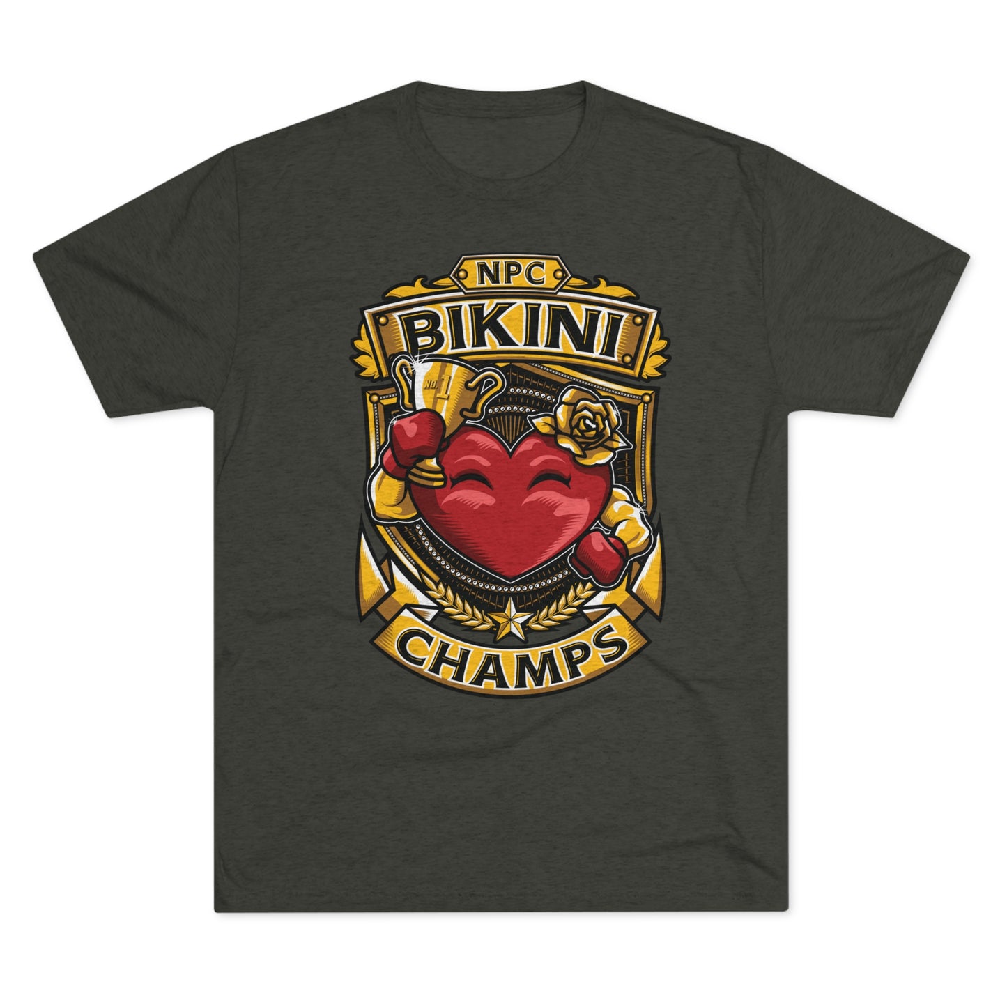 NPC BIKINI CHAMPS  - PREMIUM SOFT - Unisex Tri-Blend Crew Tee (Next Level 6010)