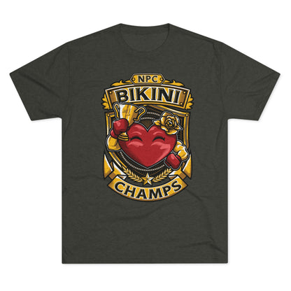 NPC BIKINI CHAMPS  - PREMIUM SOFT - Unisex Tri-Blend Crew Tee (Next Level 6010)