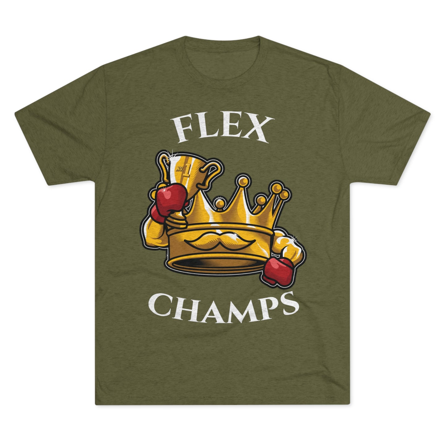 FLEX CHAMPS - PREMIUM SOFT - Unisex Tri-Blend Crew Tee (Next Level 6010)