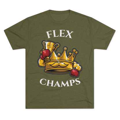 FLEX CHAMPS - PREMIUM SOFT - Unisex Tri-Blend Crew Tee (Next Level 6010)