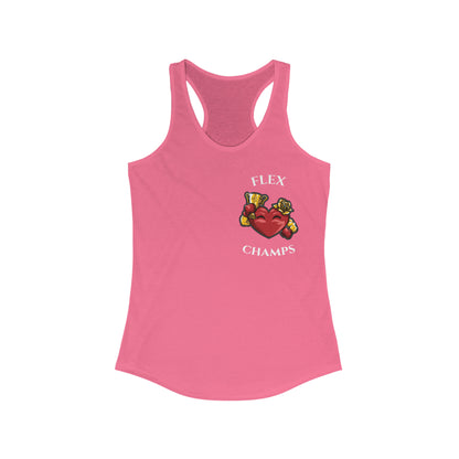 FLEX CHAMPS (Small Logo) - Women's Ideal Racerback Tank