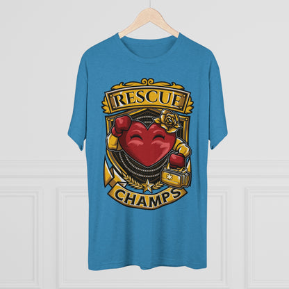 RESCUE CHAMPS  - PREMIUM SOFT - Unisex Tri-Blend Crew Tee (Next Level 6010)