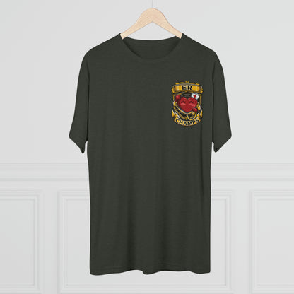 ER CHAMPS (Small Logo) - PREMIUM SOFT - Unisex Tri-Blend Crew Tee (Next Level 6010)