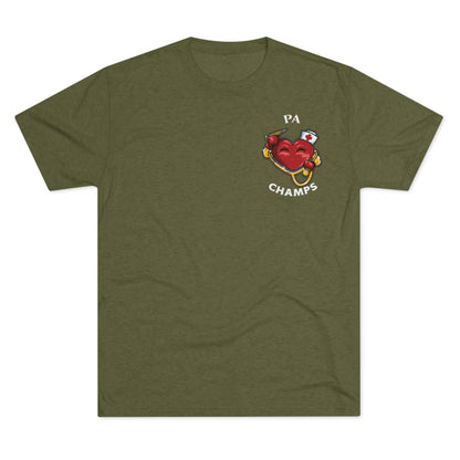 PA CHAMPS (Small Logo) - PREMIUM SOFT - Unisex Tri-Blend Crew Tee (Next Level 6010)
