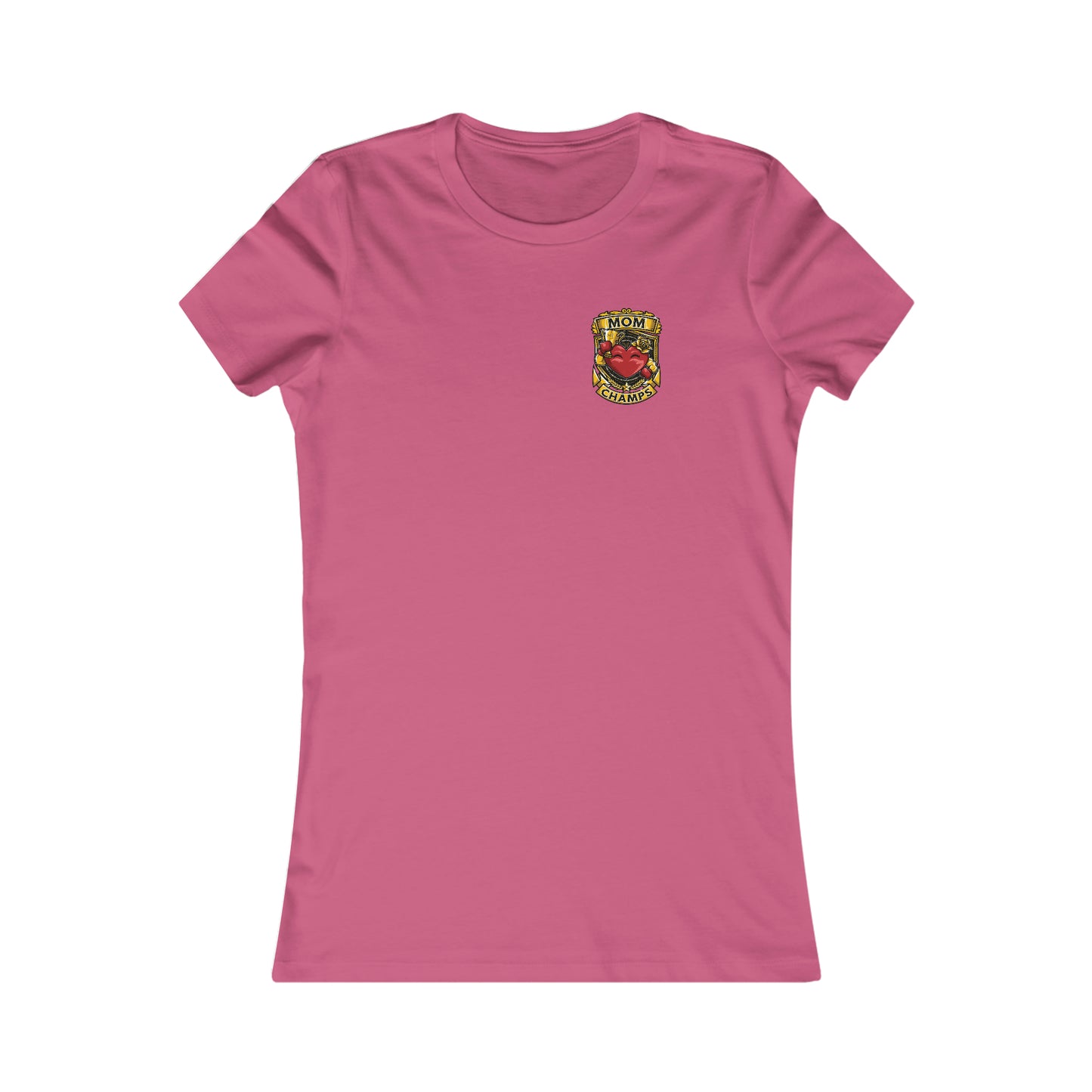 Mom Champs! (Small Front Logo) - Women's Favorite Tee (Bella+Canvas)
