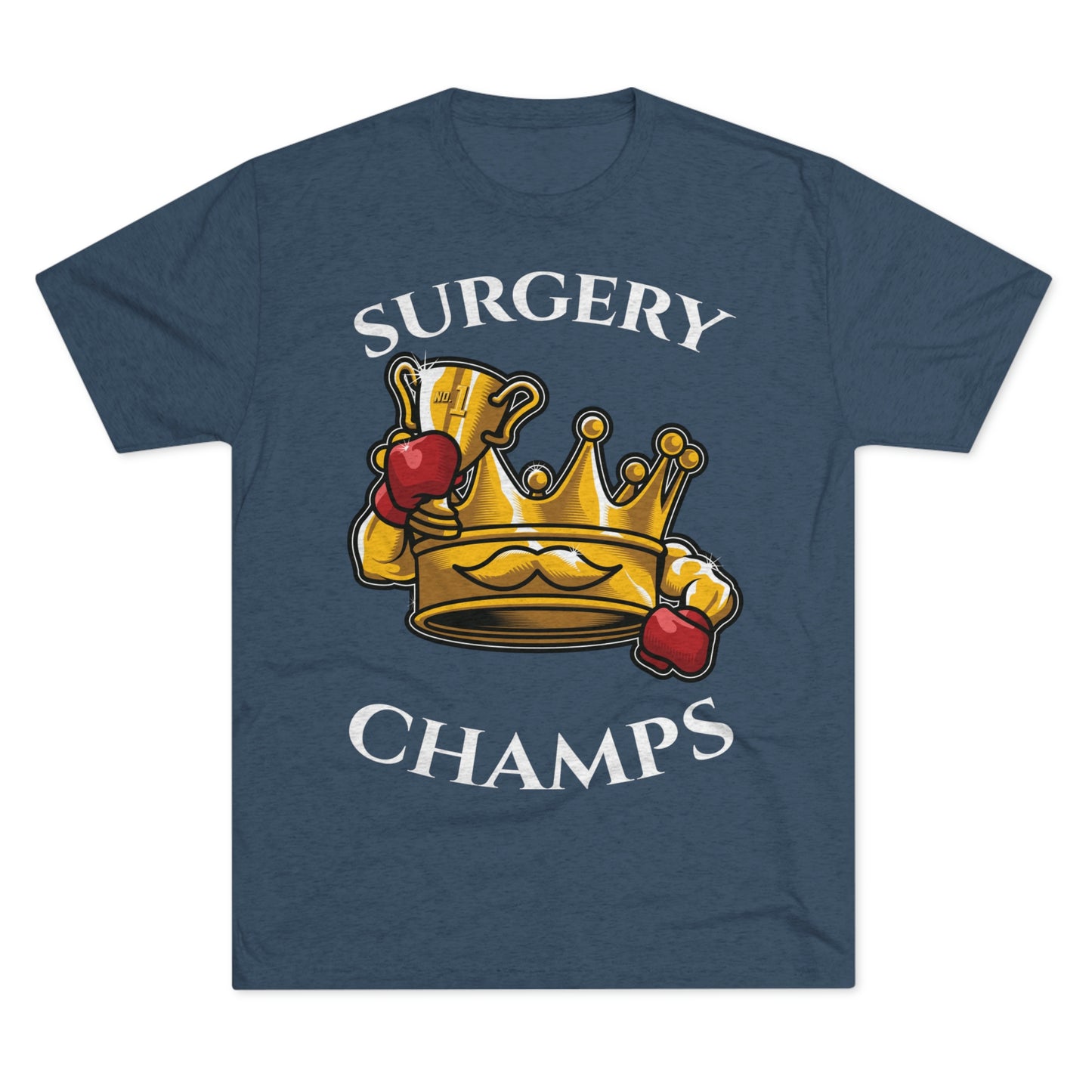 SURGERY CHAMPS (Alternate Logo) - PREMIUM SOFT - Unisex Tri-Blend Crew Tee (Next Level 6010)