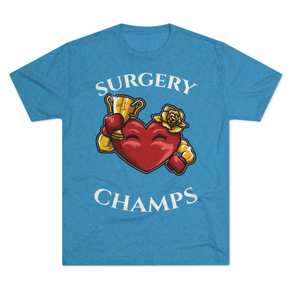 SURGERY CHAMPS (Alternate Logo)  - PREMIUM SOFT - Unisex Tri-Blend Crew Tee (Next Level 6010)