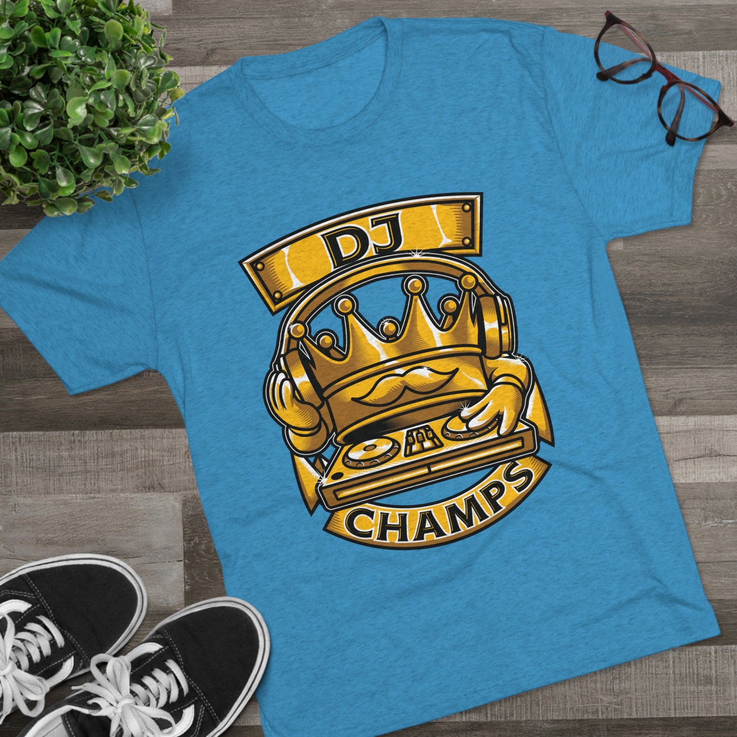 DJ CHAMPS  - PREMIUM SOFT - Unisex Tri-Blend Crew Tee (Next Level 6010)
