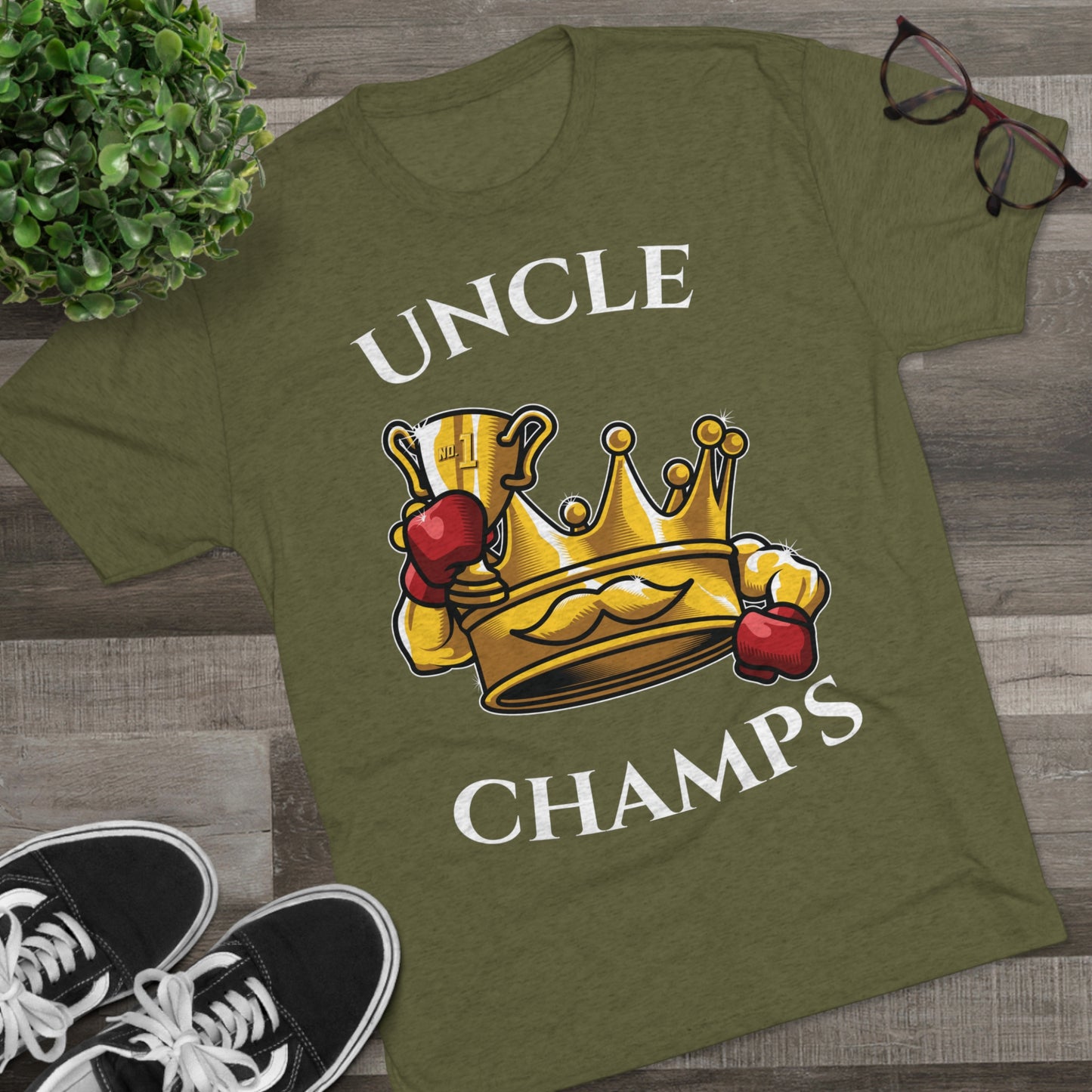 UNCLE CHAMPS  - PREMIUM SOFT - Unisex Tri-Blend Crew Tee (Next Level 6010)