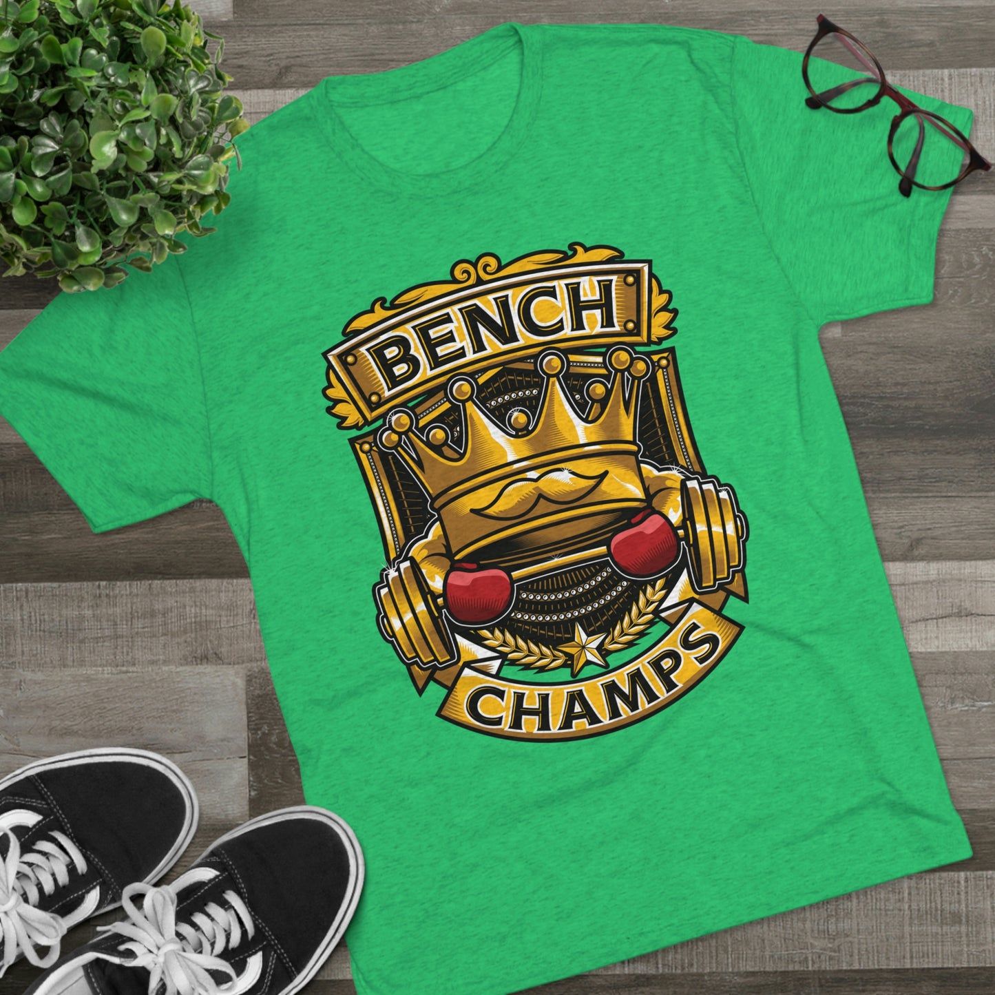 BENCH CHAMPS - PREMIUM SOFT - Unisex Tri-Blend Crew Tee (Next Level 6010)