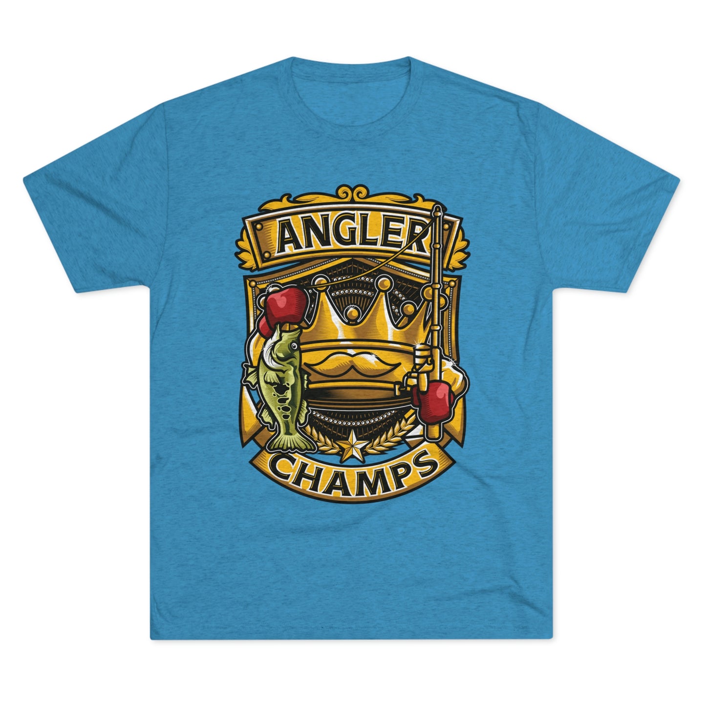 ANGLER CHAMPS - PREMIUM SOFT - Unisex Tri-Blend Crew Tee (Next Level 6010)