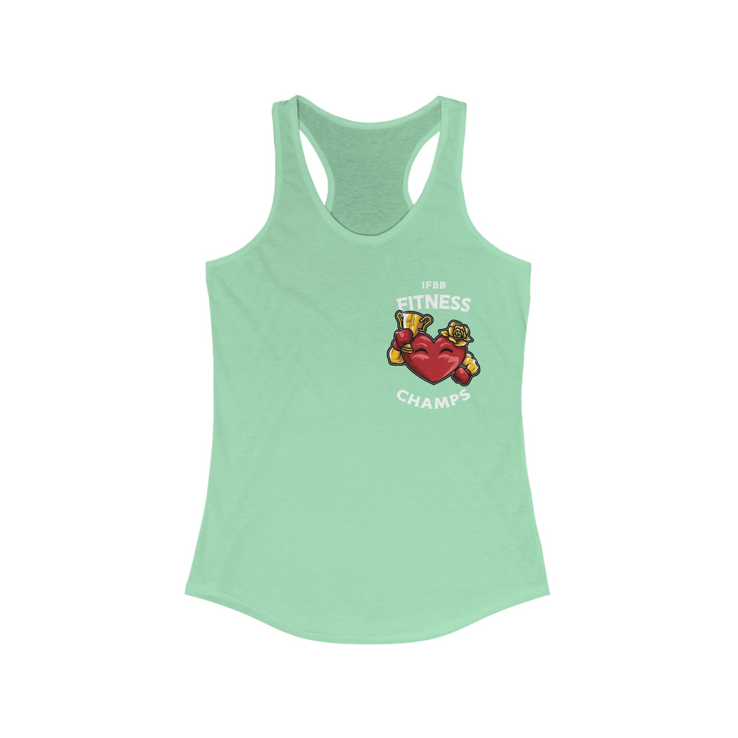 IFBB FITNESS CHAMPS (Small Logo) - Women's Ideal Racerback Tank