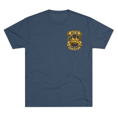 ACE CHAMPS (Small Logo) - PREMIUM SOFT - Unisex Tri-Blend Crew Tee (Next Level 6010)