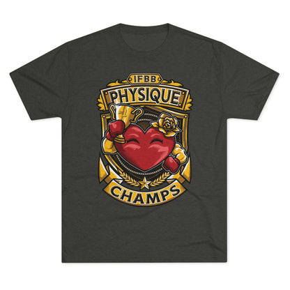 IFBB PHYSIQUE CHAMPS  - PREMIUM SOFT - Unisex Tri-Blend Crew Tee (Next Level 6010)