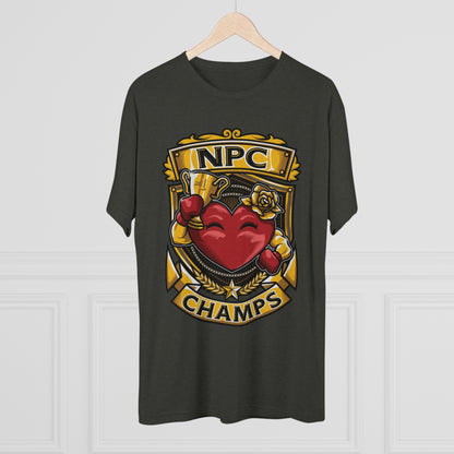 NPC CHAMPS  - PREMIUM SOFT - Unisex Tri-Blend Crew Tee (Next Level 6010)