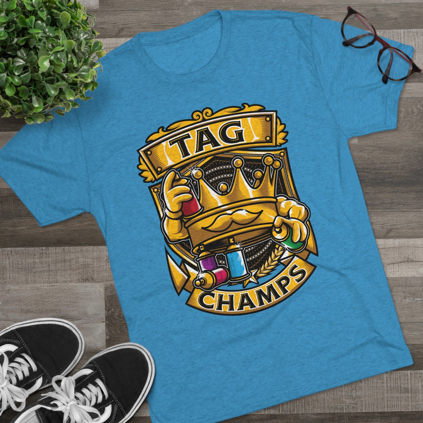 TAG CHAMPS  - PREMIUM SOFT - Unisex Tri-Blend Crew Tee (Next Level 6010)