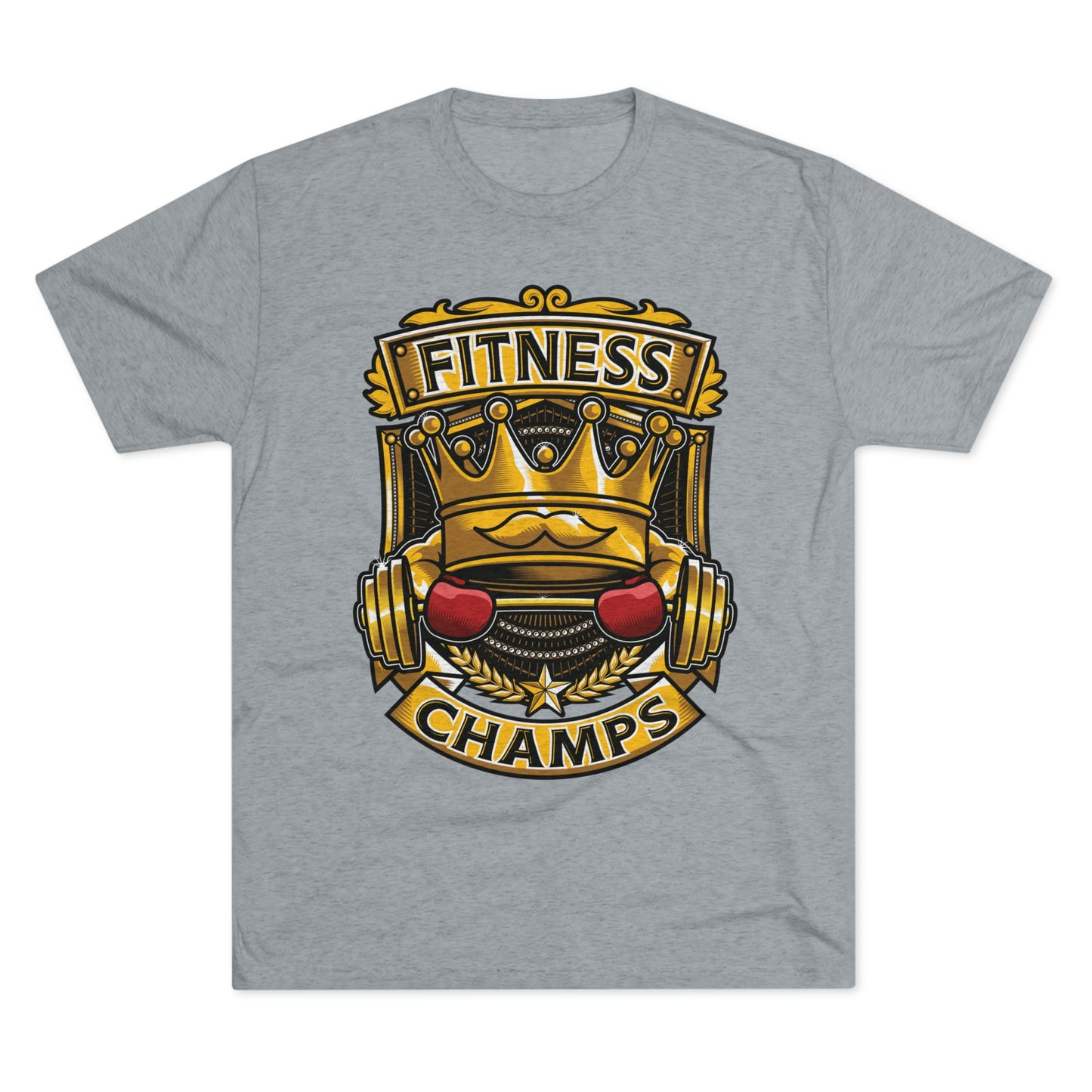 FITNESS CHAMPS - PREMIUM SOFT - Unisex Tri-Blend Crew Tee (Next Level 6010)