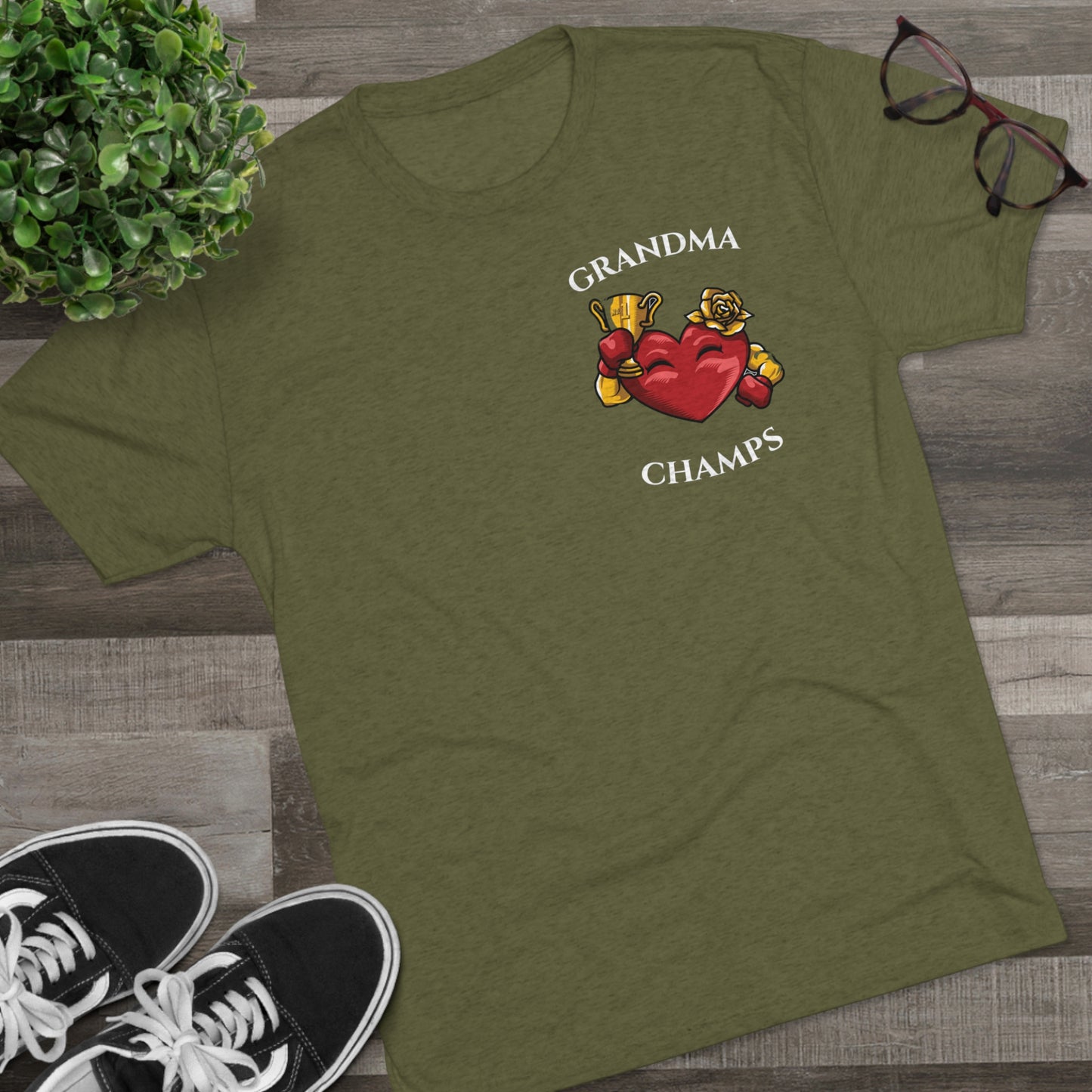 GRANDMA CHAMPS  - PREMIUM SOFT - Unisex Tri-Blend Crew Tee (Next Level 6010)