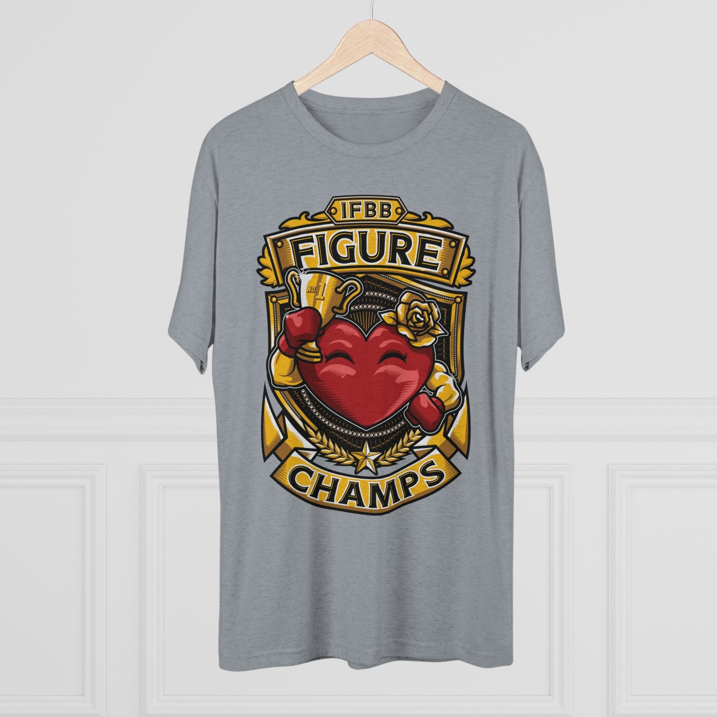 IFBB FIGURE CHAMPS  - PREMIUM SOFT - Unisex Tri-Blend Crew Tee (Next Level 6010)