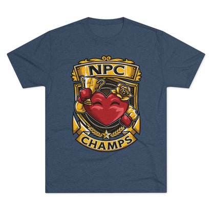 NPC CHAMPS  - PREMIUM SOFT - Unisex Tri-Blend Crew Tee (Next Level 6010)