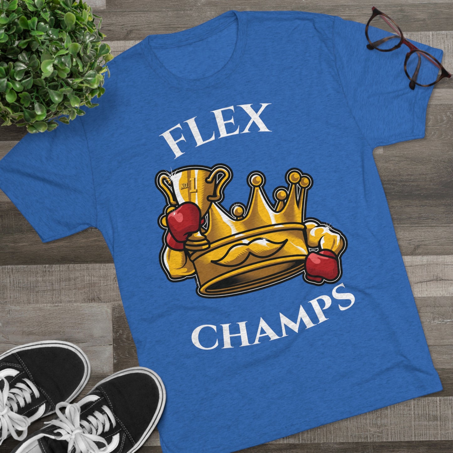 FLEX CHAMPS - PREMIUM SOFT - Unisex Tri-Blend Crew Tee (Next Level 6010)