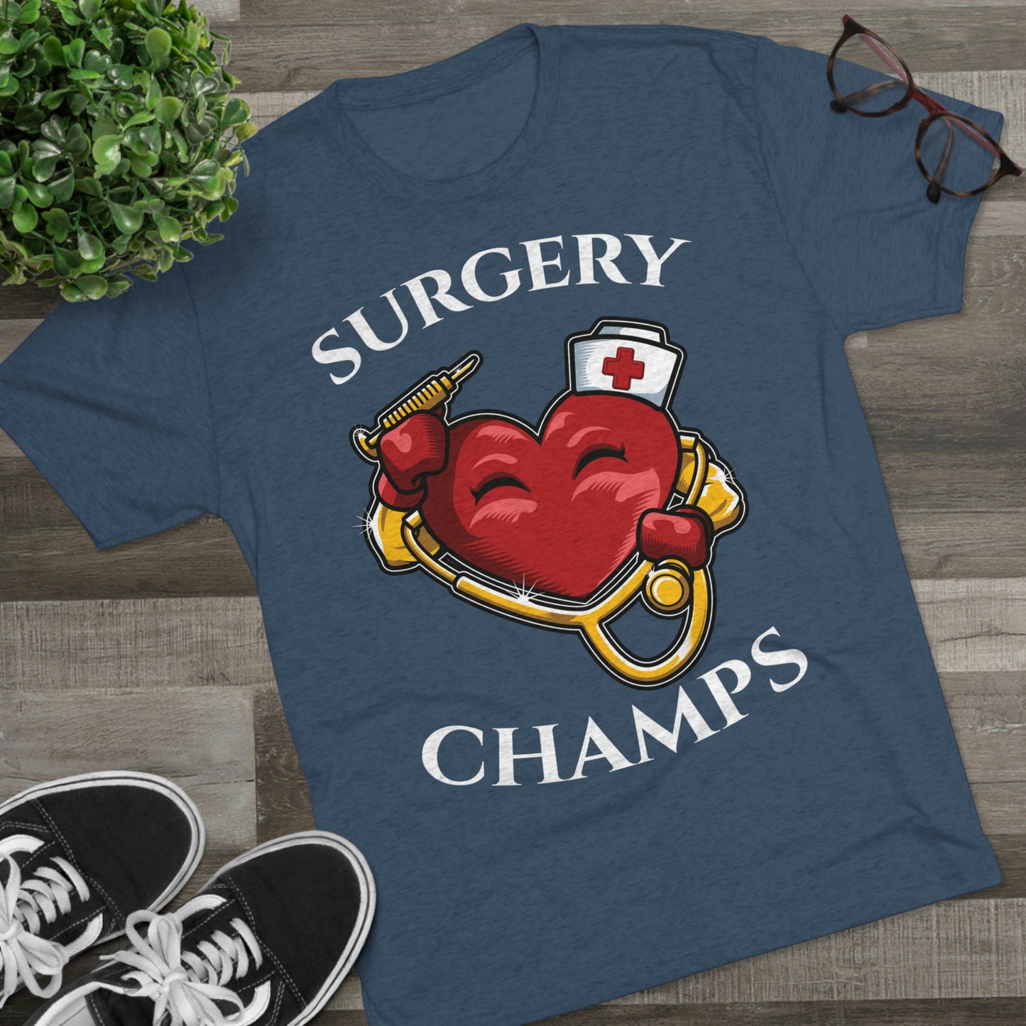 SURGERY CHAMPS - PREMIUM SOFT - Unisex Tri-Blend Crew Tee (Next Level 6010)