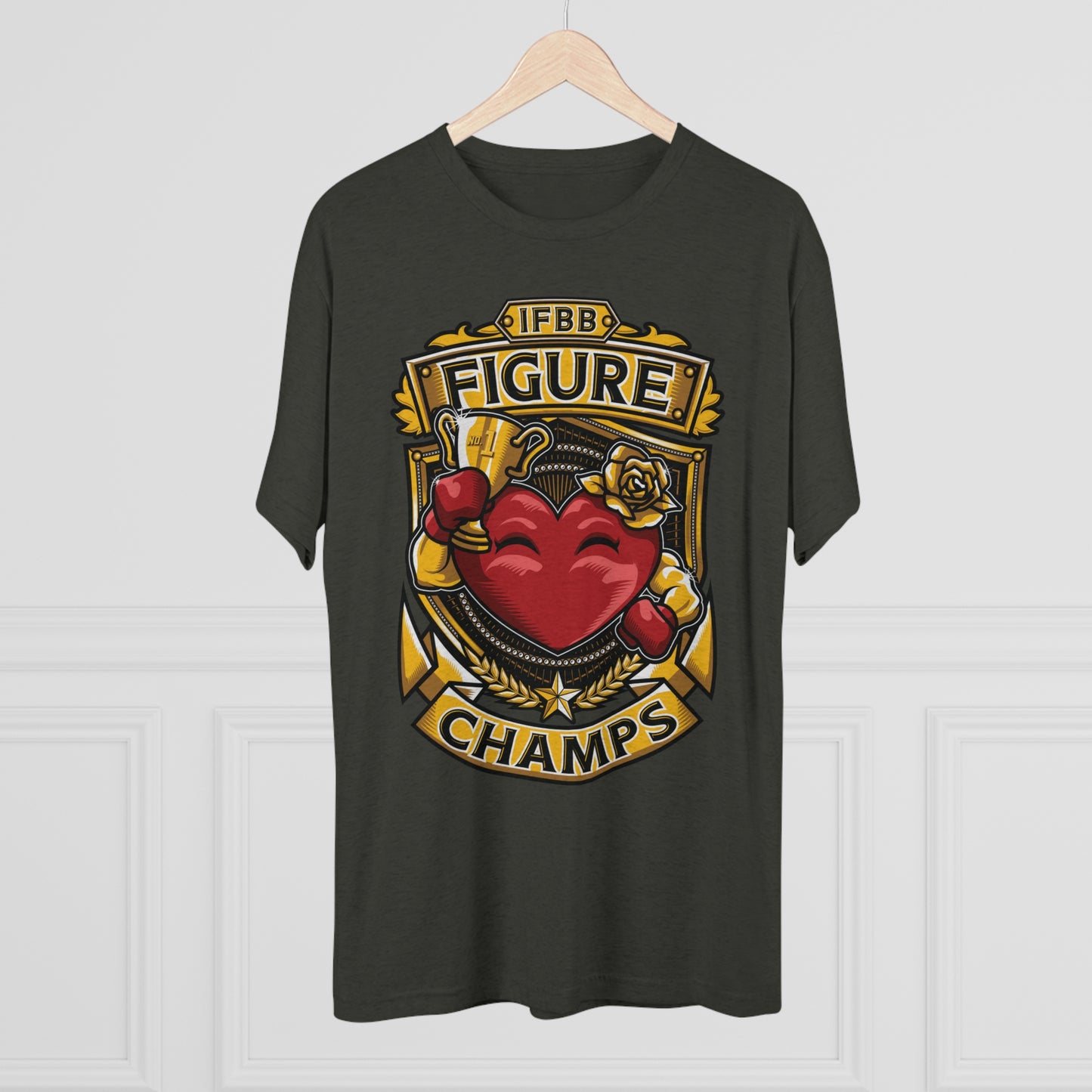 IFBB FIGURE CHAMPS  - PREMIUM SOFT - Unisex Tri-Blend Crew Tee (Next Level 6010)